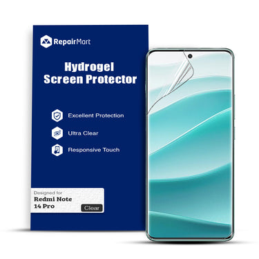 Redmi Note 14 Pro Compatible Premium Hydrogel Screen Protector With Full Coverage Ultra HD